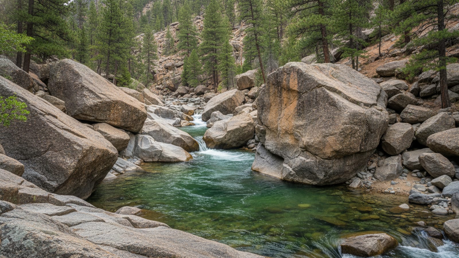 Cheesman Canyon's granite gorge and emerald pocket water