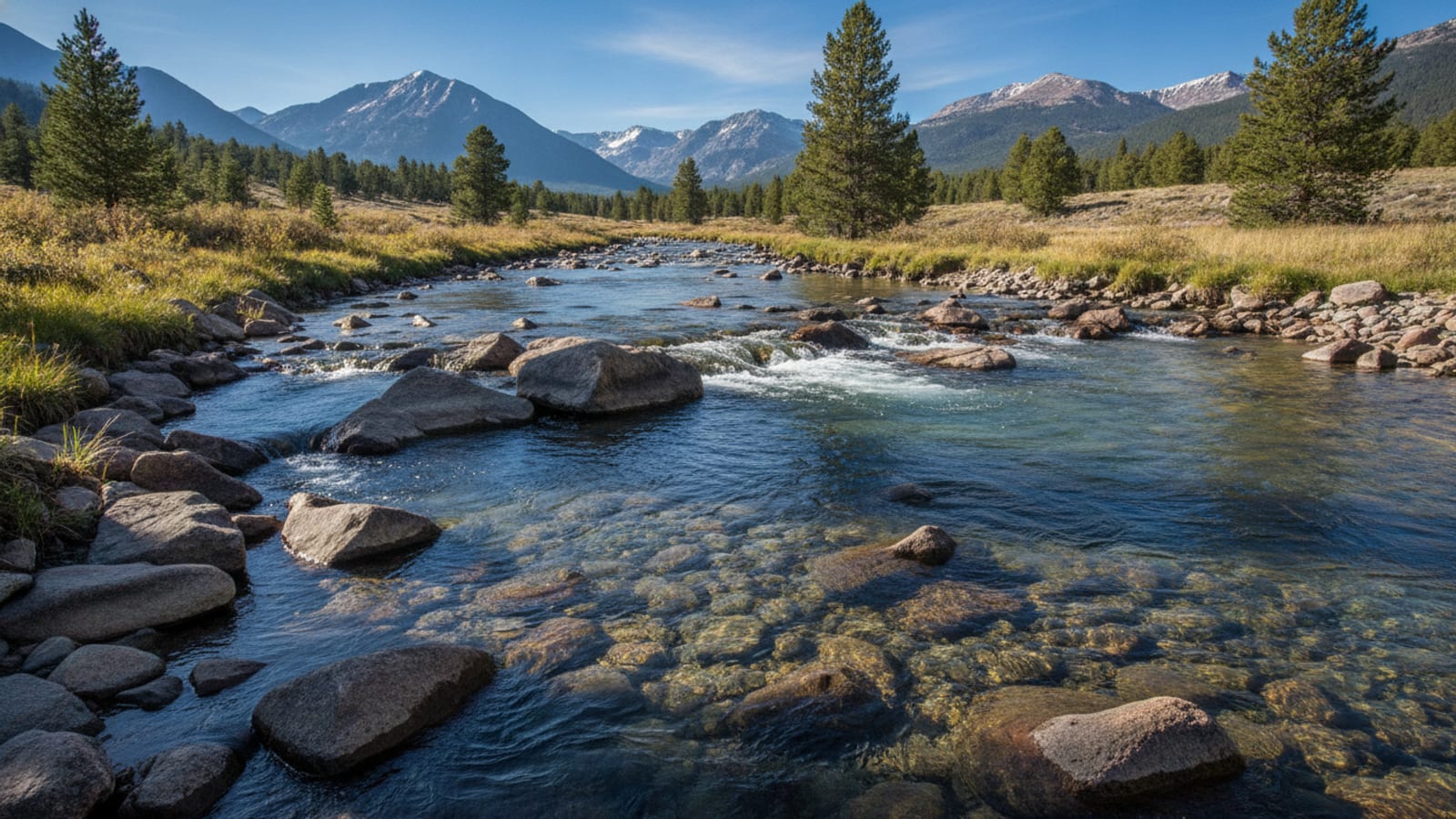 South Platte pocket water and braided runs, classic nymphing water