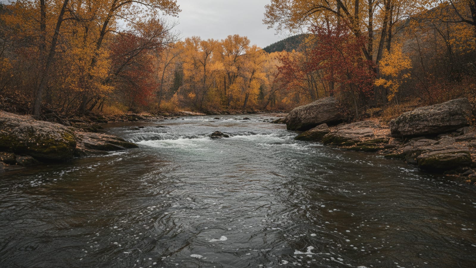 A moody autumn South Platte stretch for streamers