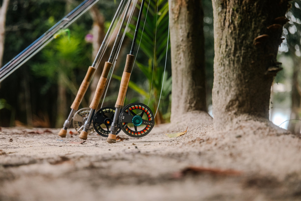 Lamson Liquid S fly reel — smoke finish