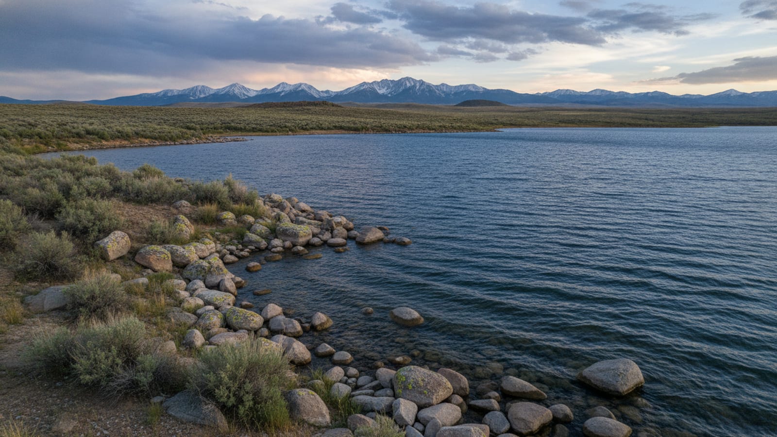 Spinney Mountain Reservoir under a vast high-plains sky
